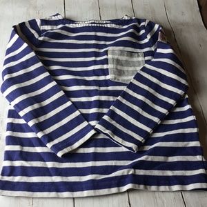Blue White Shirt 5 -6 Years